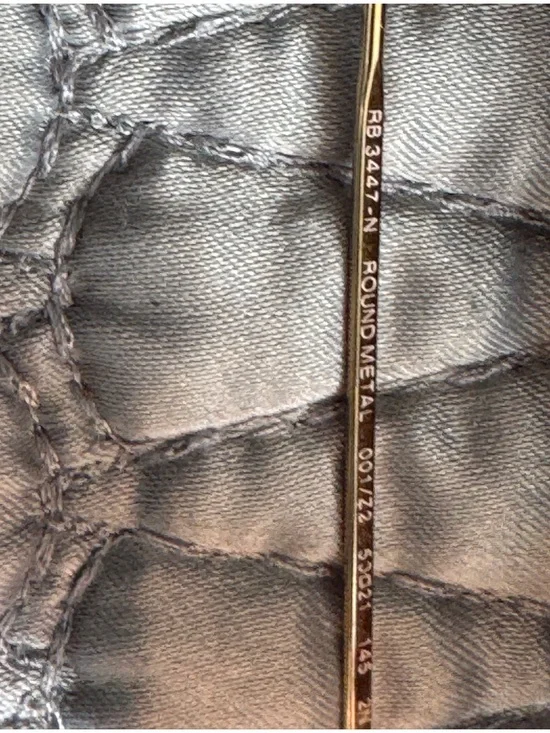 Gold Frame Ray-Ban
RB3447N Round Flat Lenses Sunglasses Pink Lenses - Picture 6 of 7